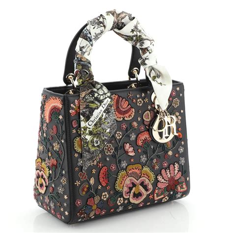 christian dior floral bag|christian dior embroidered bag.